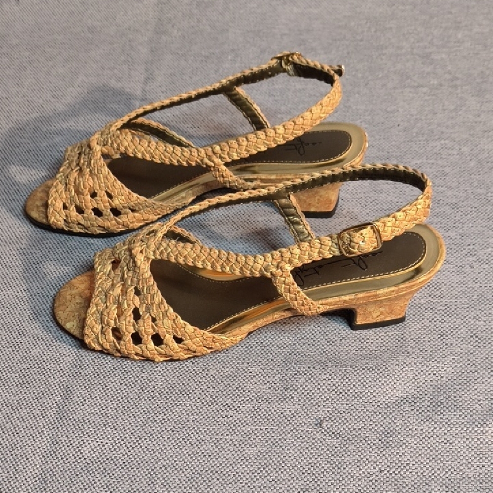 Soft Style Tan Braided Sandals